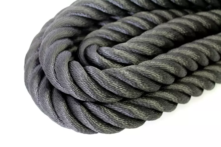 Konsthampa, svart 36 mm x 10 m - Räckeslinor och tillbehör - 6408586890772 - 1