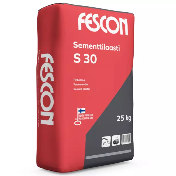 Fescon Finbetong S 30 25kg - Puts - 6416841530202 - 1