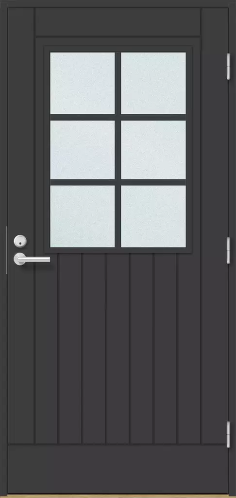 Ytterdörr Framsidan-Tyst Svart - Ytterdörrar - 110161632 - 1
