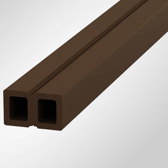 Golvregel till Komposittrall Mörkbrun Light 311034 OneWood 4200x50x30mm