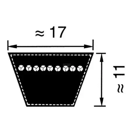 Kilrem B73 17x1850 Optibelt - Transmissionsremmar och Kilremmar - 8500B073 - 2