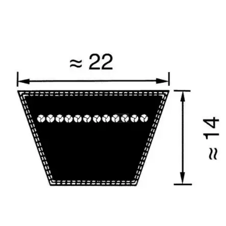 Kilrem C73 22x1854 Optibelt - Transmissionsremmar och Kilremmar - 8500C073 - 2