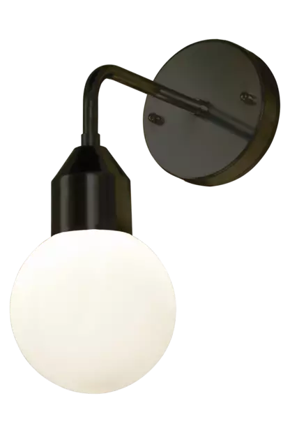 Florens Seinävalaisin, Musta/Valkoinen - Våtrumsarmaturer - 7392986772143 - 1