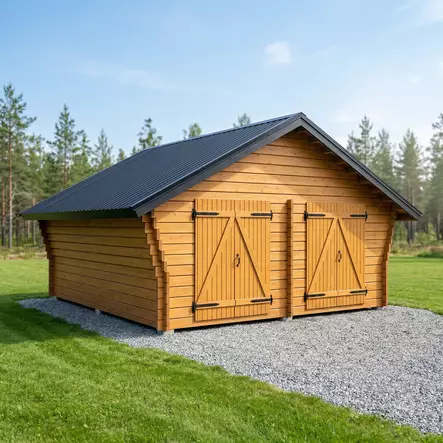 Timmerlada Rako XXL Gårdsförråd 25m2 - Timmerlador - 41005013 - 1