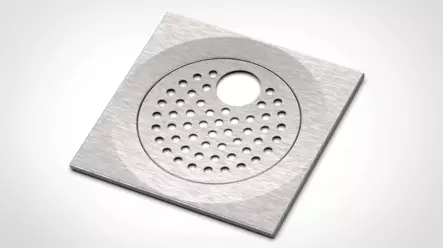 Golvrenslock, RST-Ram, 197x197mm - Golvbrunns lock - 6430042836383 - 1