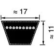 KIILAHIHNA 17X1320LI - Voimansiirtohihnat ja Kiilahihnat - 80024573 - 2