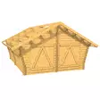 Hirsilato R25 Rakomalli Pihavarasto 25m2 - Hirsiladot ja Pihaladot - 41005013 - 6