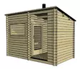 Pihasauna Kuutio PLUS, Katoksella - Tynnyrisaunat ja Hirsisaunat - 6424110257293 - 4