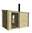 Pihasauna Kuutio PLUS, Katoksella - Tynnyrisaunat ja Hirsisaunat - 6424110257293 - 5