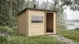 Pihasauna Kuutio PLUS, Katoksella - Tynnyrisaunat ja Hirsisaunat - 6424110257293 - 2