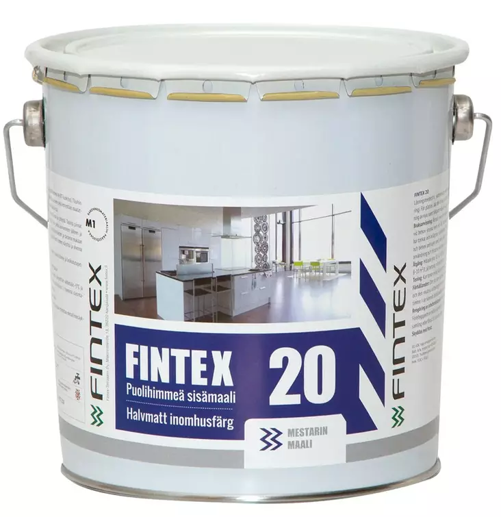 Fintex 20 Remonttimaali 2,7L Valkoinen - Sisustusmaalit - 6417529502023 - 1