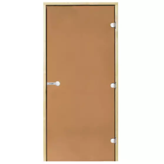 Harvia Saunanovi Pronssi Lasi Mäntykarmi - Saunan Ovet - 6417659010023 - 1