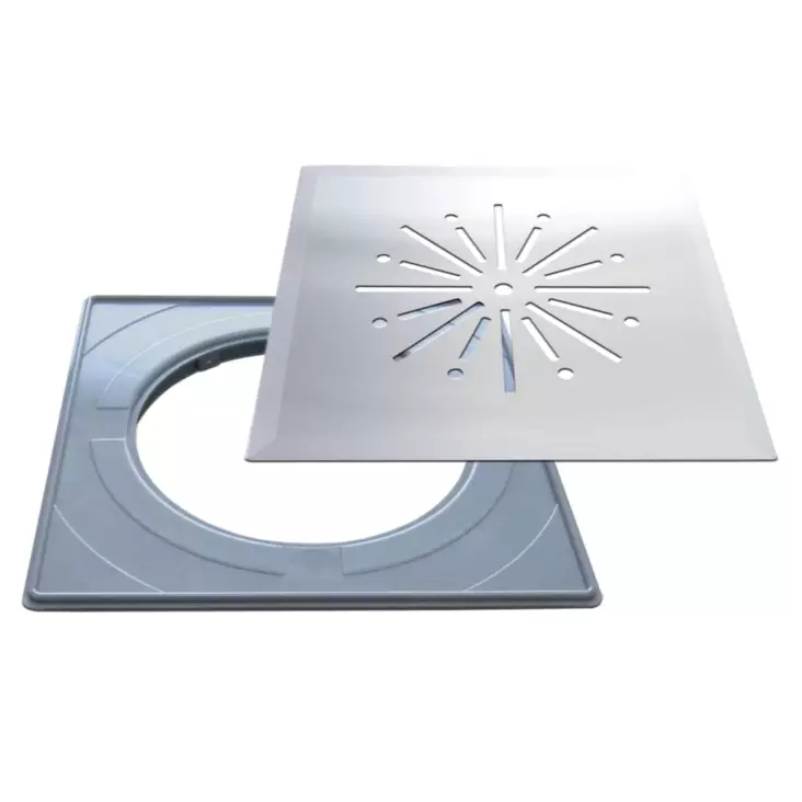 Golvbrunnsil Design 197X197mm - Golvbrunns lock - 6430042836673 - 1