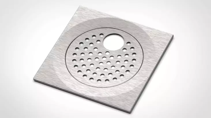 Golvrenslock, RST-Ram, 197x197mm - Golvbrunns lock - 6430042836383 - 1