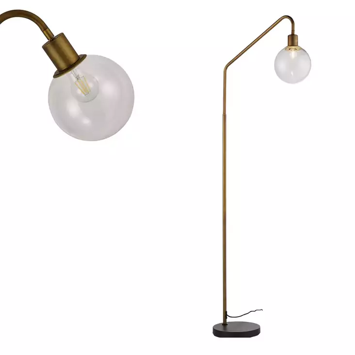 Golvlampa jade mässing - Golvarmaturer - 8711297049963 - 1