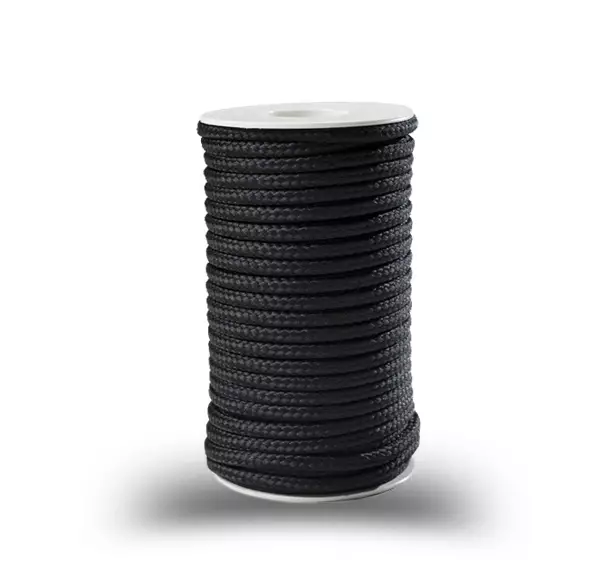 Polyestersnöre 5 mm, svart - Snören - 6408586501753 - 1
