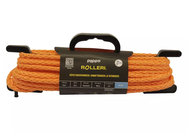 Rolleri palmikoitu polypropeeni 8mm x20m - Köydet - 6408586580123 - 1