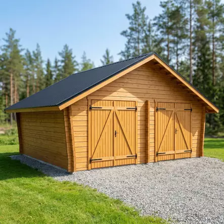 Timmerlada Umpi XXL Gårdsförråd 25m2 - Timmerlador - 41005024 - 1
