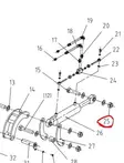 Kellunnan/Sivusiirron tapin mutteri M30 - Kesantoleikkureiden Osat - 6386234 - 2