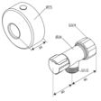 Damixa Pesukoneventtiili G3/4" - Muut Vesijohtotarvikkeet - 5708516852964 - 2