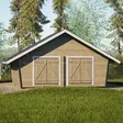 Hirsilato U25 Umpiseinä Pihavarasto 25m2 - Hirsiladot ja Pihaladot - 41005024 - 2
