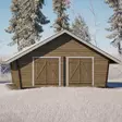 Hirsilato U25 Umpiseinä Pihavarasto 25m2 - Hirsiladot ja Pihaladot - 41005024 - 3