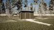 Gårdsförråd Lippa S 8m2 - Timmerlador - 4100534 - 3