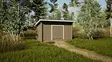 Gårdsförråd Lippa S 8m2 - Timmerlador - 4100534 - 2