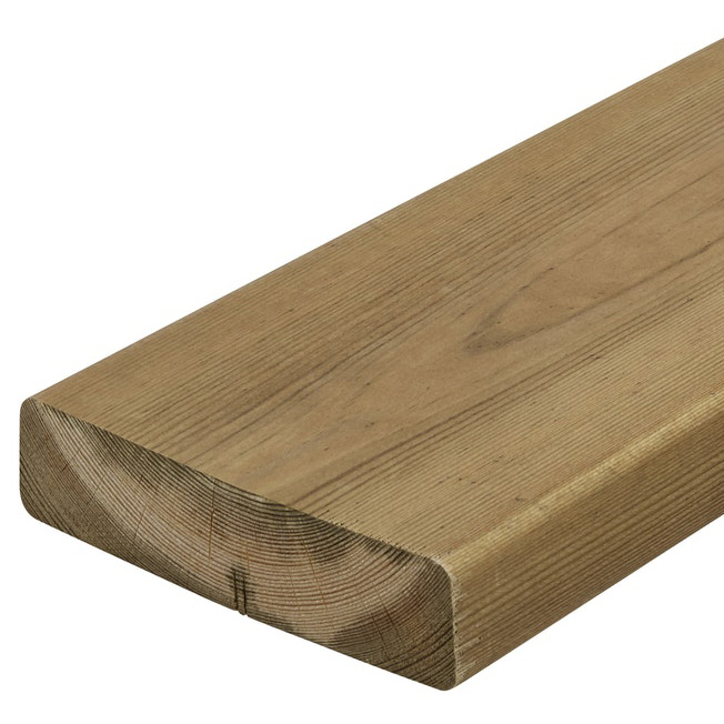 Terassilauta 28x120 Ruskea Kestopuu PHL - Painekyllästetty ja Kestopuu - 300071654 - 1