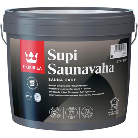 Tikkurila Supi Saunavaha Harmaa 3L - Suoja- ja Käsittelyaineet Puulle - 6408070075784 - 1