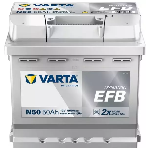 Batteri Varta 12V 50Ah 550A - Bilbatterier och Fordonsbatterier - 4016987167304 - 1