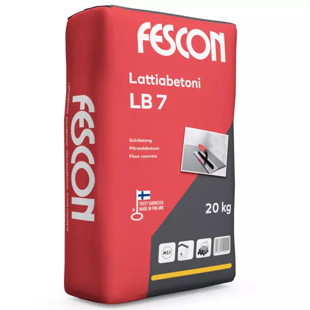 Lattiabetoni LB 7 20kg Fescon - Lattiatasoitteet - 6416841202154 - 1