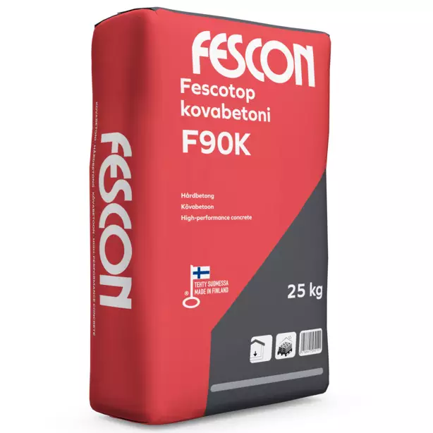 Golvbetong Fescon Fescotop F90K 25kg - Ytbeläggningar - 6416841770264 - 1