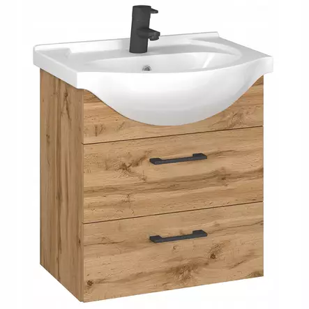 Kiba Tvättställsskåp Aspen 50, Med handfat - Badrumsmöbler - 6429810290755 - 1