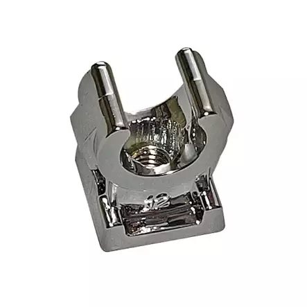 Rörklämma Öppet Krom 1-RÖR 10mm/4st - Stöd - 6413820228105 - 1