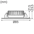 Downlight Vit 1218 12V 3000K - Undertaksbelysning - 7392971131825 - 4