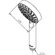 Damixa Kudos Grande Handdusch - Krantillbehör - 5708516710455 - 2