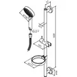Damixa Kudos Grande Duschset Krom - Duschar och Termostater - 5708516710615 - 2