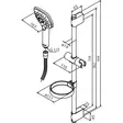 Duschset Damixa Pine Plus Krom - Duschar och Termostater - 5708516821465 - 2
