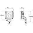 LED-arbetsbelysning, 27 W, 3000 lm, Fyrkantig - Arbetsbelysning, brännare för traktorer förmånligt från Lakkapää - LA10555 - 4