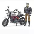 Motorcykel Och Förare Leksak - Leksaksfigurer och Tillbehör till Bondgården - 4001702630515 - 2
