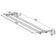 Damixa Zen Kaksoispyyhetanko 800MM - Naulakot, Koukut ja Telineet - 5708516848165 - 2
