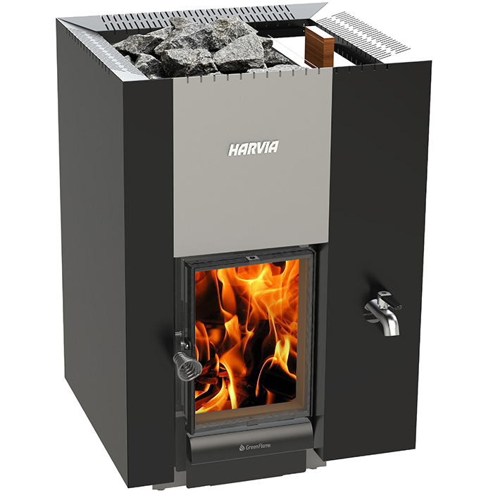 Harvia 22 GreenFlame RS Vedeldad Bastu-ugn - Vedaggregat - 6417659029995 - 1
