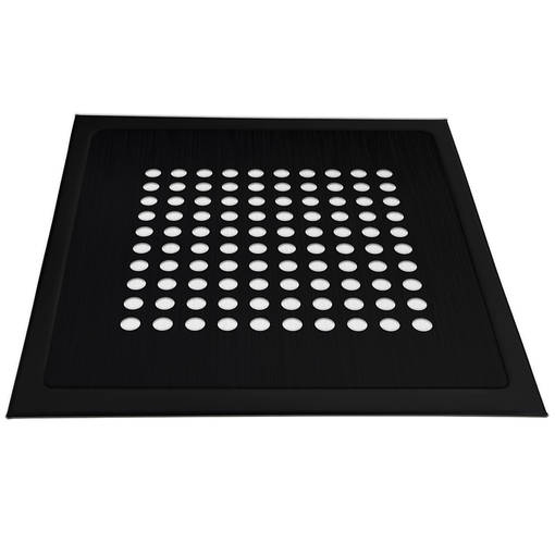 Kaivonkansi Musta 197x197x6mm RST - Golvbrunns lock - 6430042836475 - 1