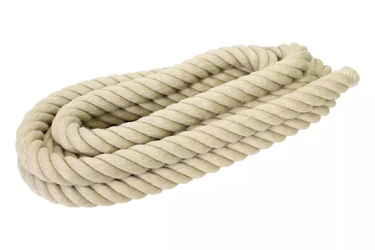 Konsthampa, naturell 36 mm x 10 m - Räckeslinor och tillbehör - 6408586890765 - 1