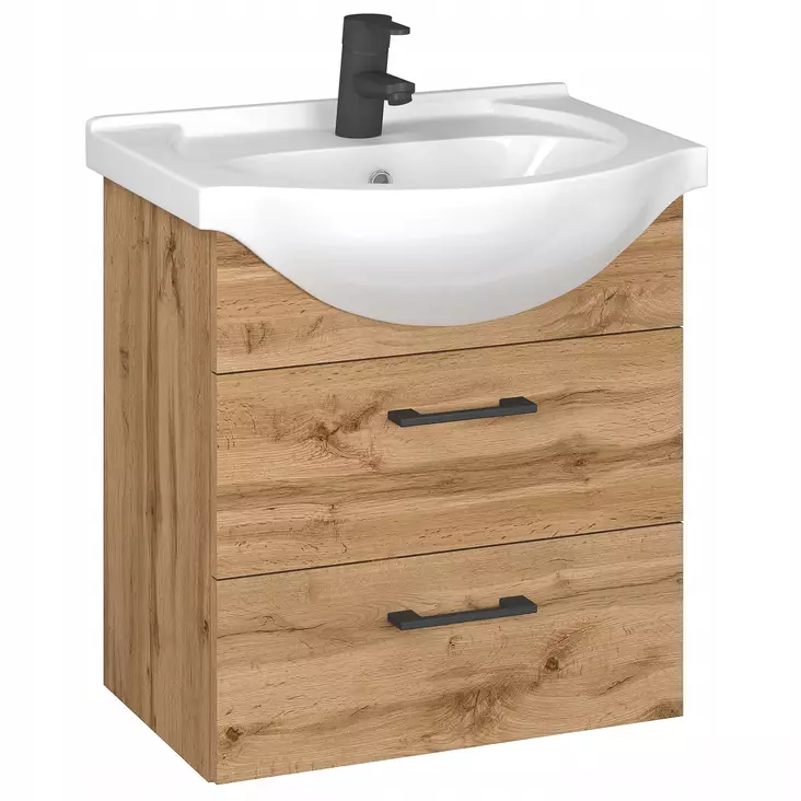 Kiba Tvättställsskåp Aspen 50, Med handfat - Badrumsmöbler - 6429810290755 - 1