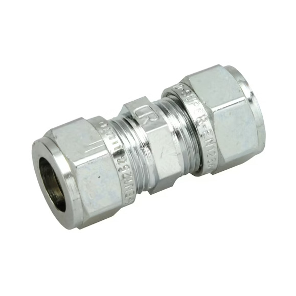 Puserrusväliliitin 10mm Kromi Opal - Kromatut Messinkiosat - 6413820151335 - 1
