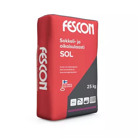 Sockel- Avjämningsbruk Fescon SOL 25kg - Puts - 6416841530066 - 2