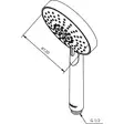 Damixa Kudos Plus Handdusch Rub-Clean - Krantillbehör - 5708516801726 - 2