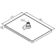 Damixa Slate Takduschsil - Krantillbehör - 5708516811626 - 3